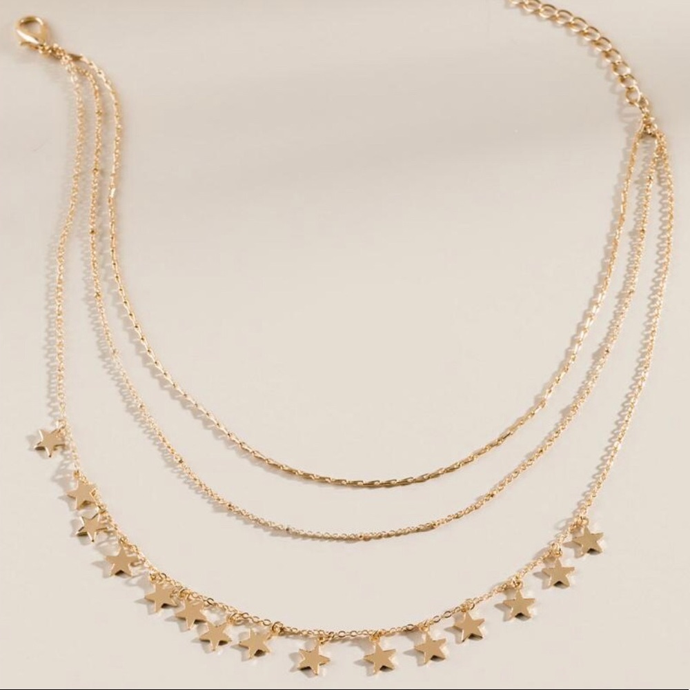 star layered necklace